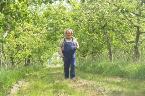 Eckart Brandt im Boomgarden der alten Pachtfläche